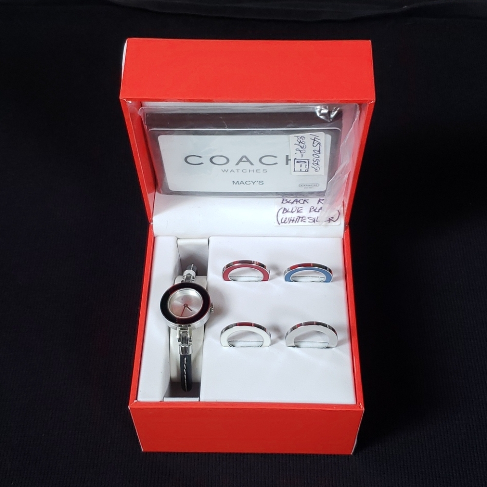 Coach Watch with Five Interchangeable Bezels